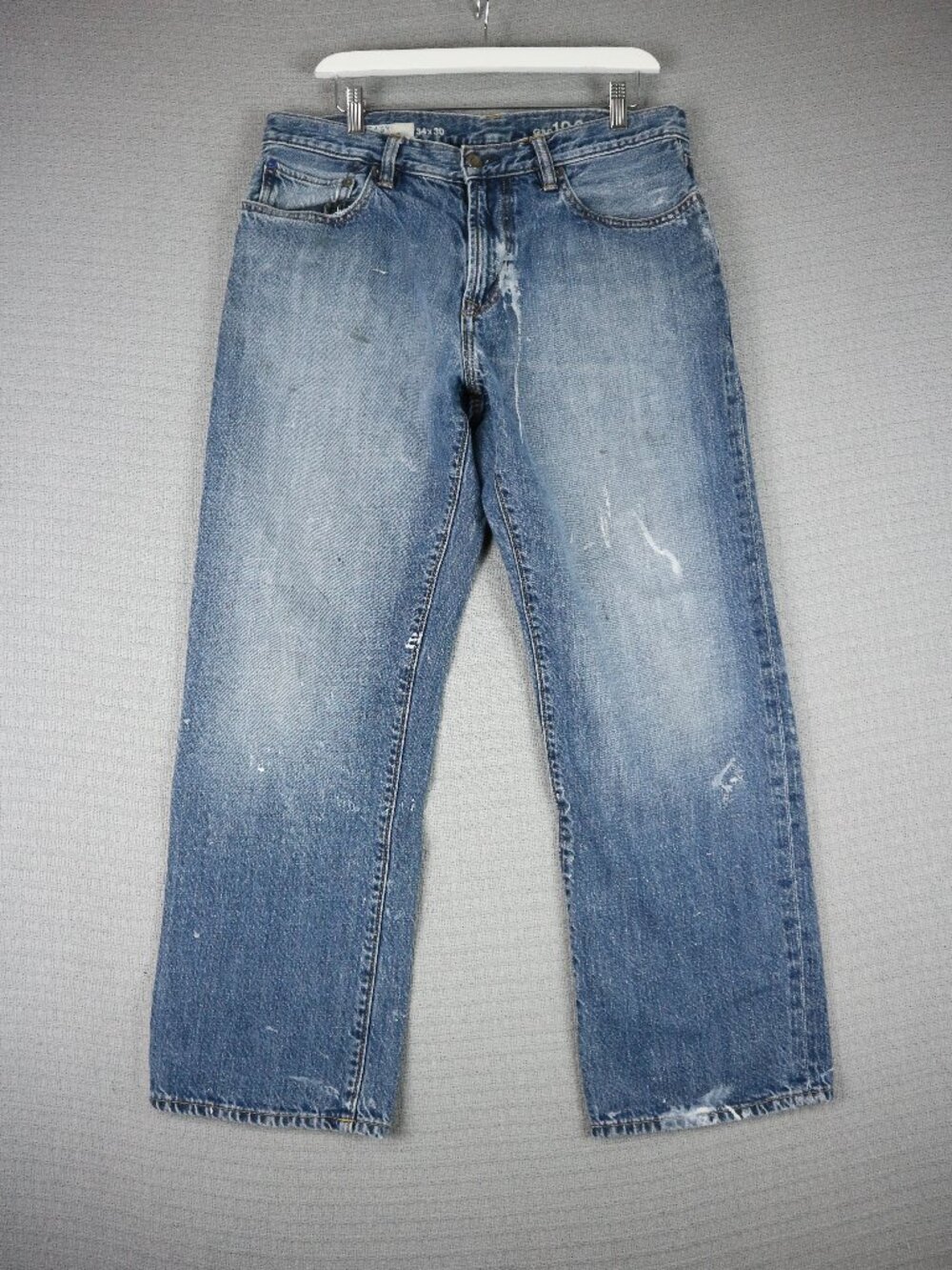 Gap Easy Confort Mens Denim Jeans Fall 2009 34x30 Vintage Light Indigo Straight